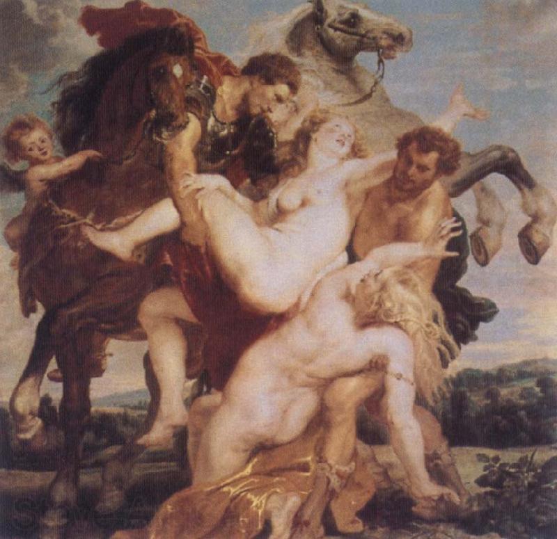 Peter Paul Rubens The Rape of the Daughters of Leucippus Norge oil painting art